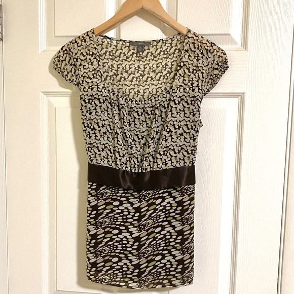 Woman’s Blouse Cap Sleeve Silk Tie Sz S - Picture 1 of 8